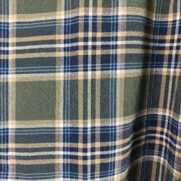 Eddie Bauer Mens Plaid Shirt Jacket Cotton Size XXL Gray Shacket Long Sleeve - Picture 4 of 4